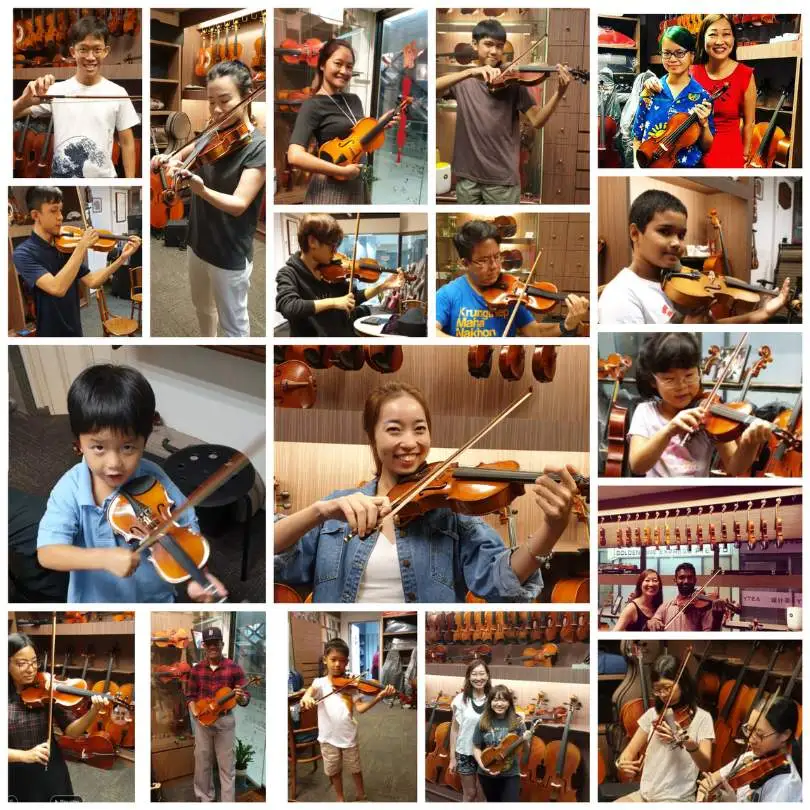 Collage Violin, Stradivari Strings