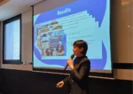 Christina Tan doing a presentation