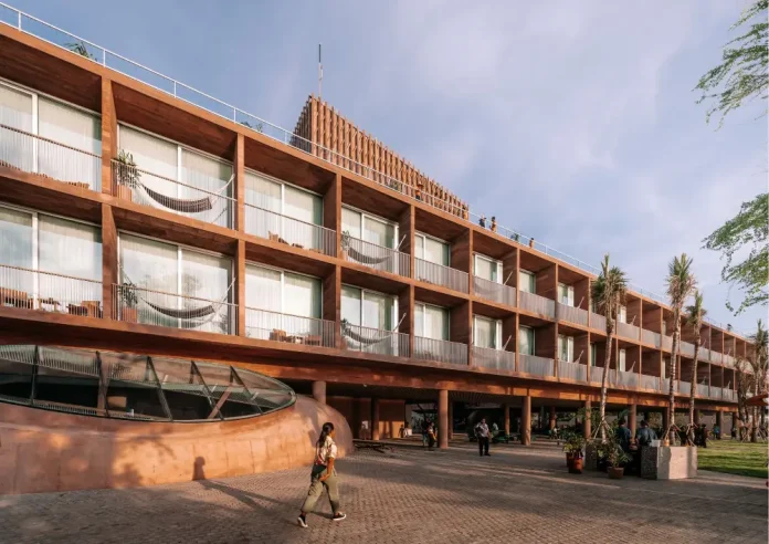 The iconic façade of Desa Potato Head in Bali, a hospitality concept that has remained culturally relevant for over 15 years.